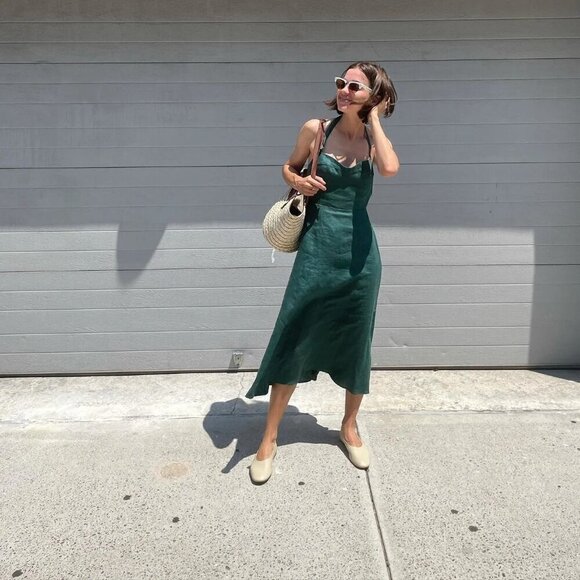 Everlane Cream Leather Flats - Picture 14 of 15